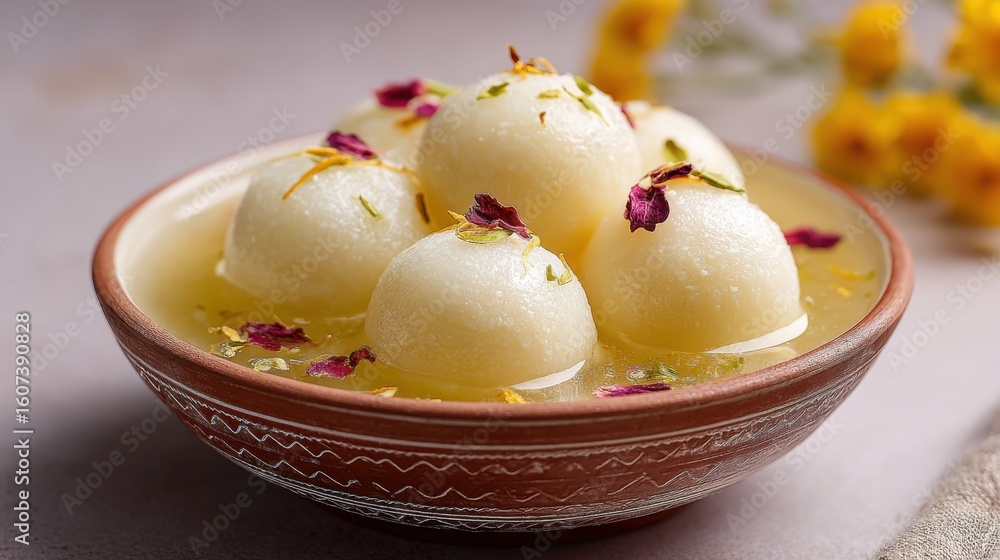 Rasgulla with Saffron